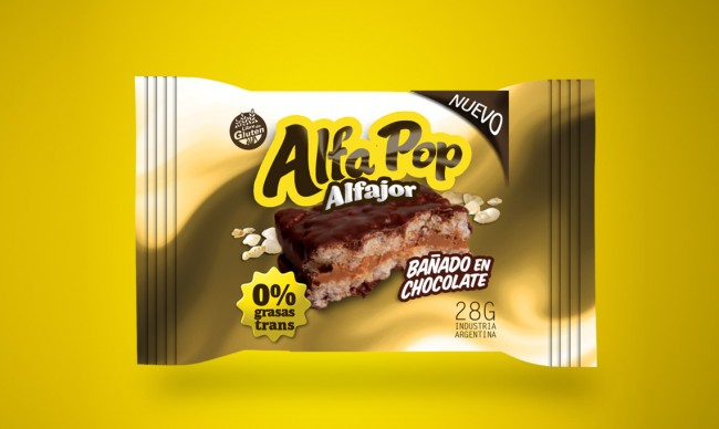 Diseño de pack Alfa POP Alafajor