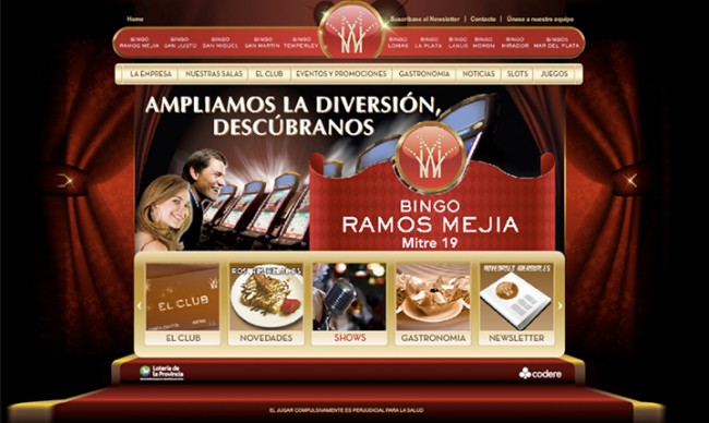 Diseño de página web Codere