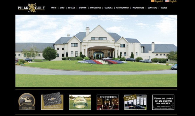 Diseño de página web Pilar Golf