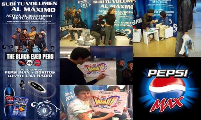 Acción promocional Pepsi Max