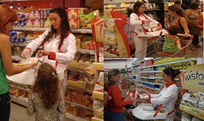 Degustación Twistos en Supermercados